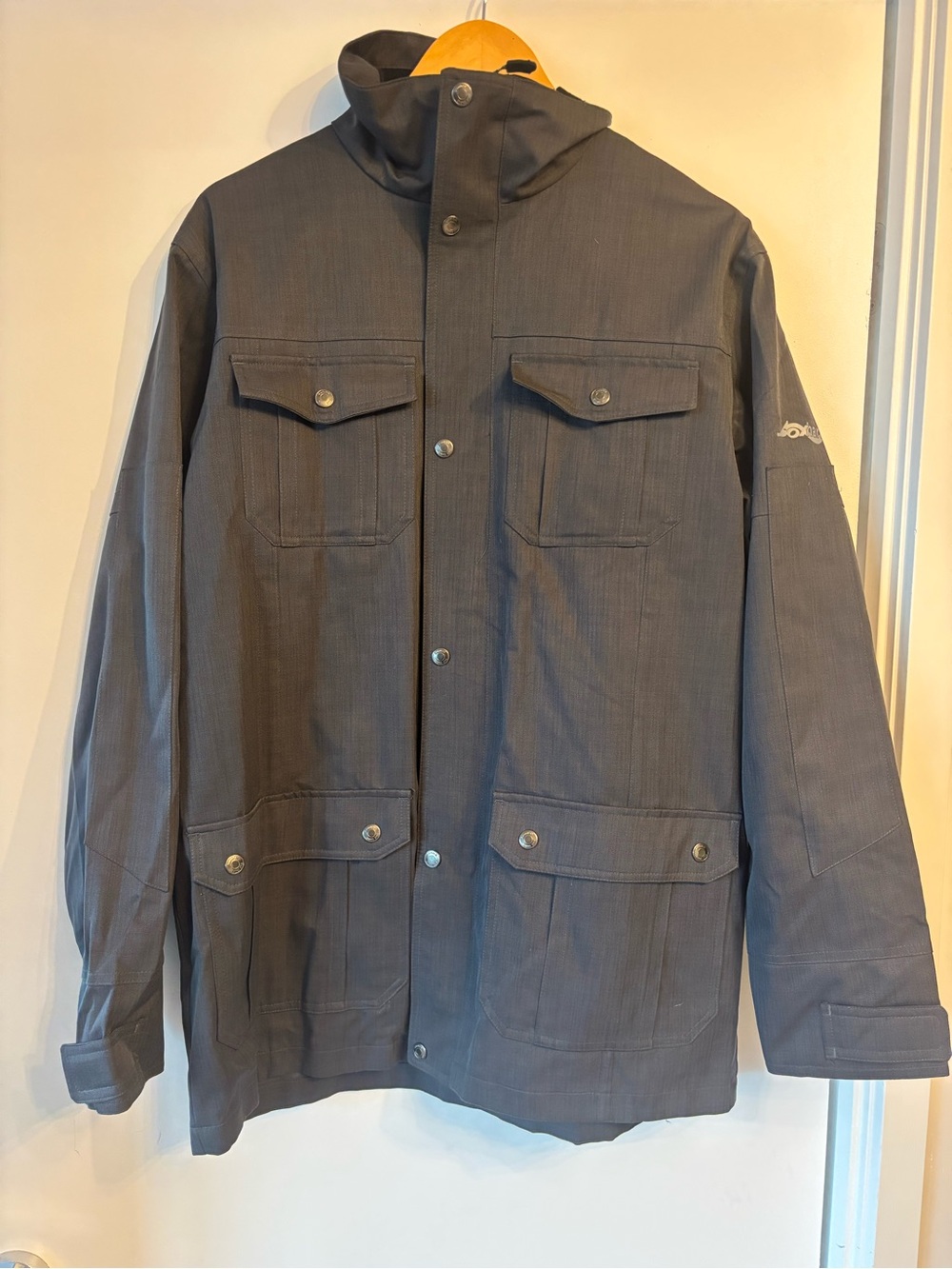 Sunice Men's Hooded Field Jacket in Charcoal